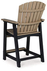 Fairen Black/Driftwood Trail Outdoor Counter Height Bar Stool (Set Of 2)