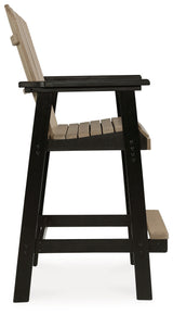 Fairen Black/Driftwood Trail Barstool (Set Of 2)