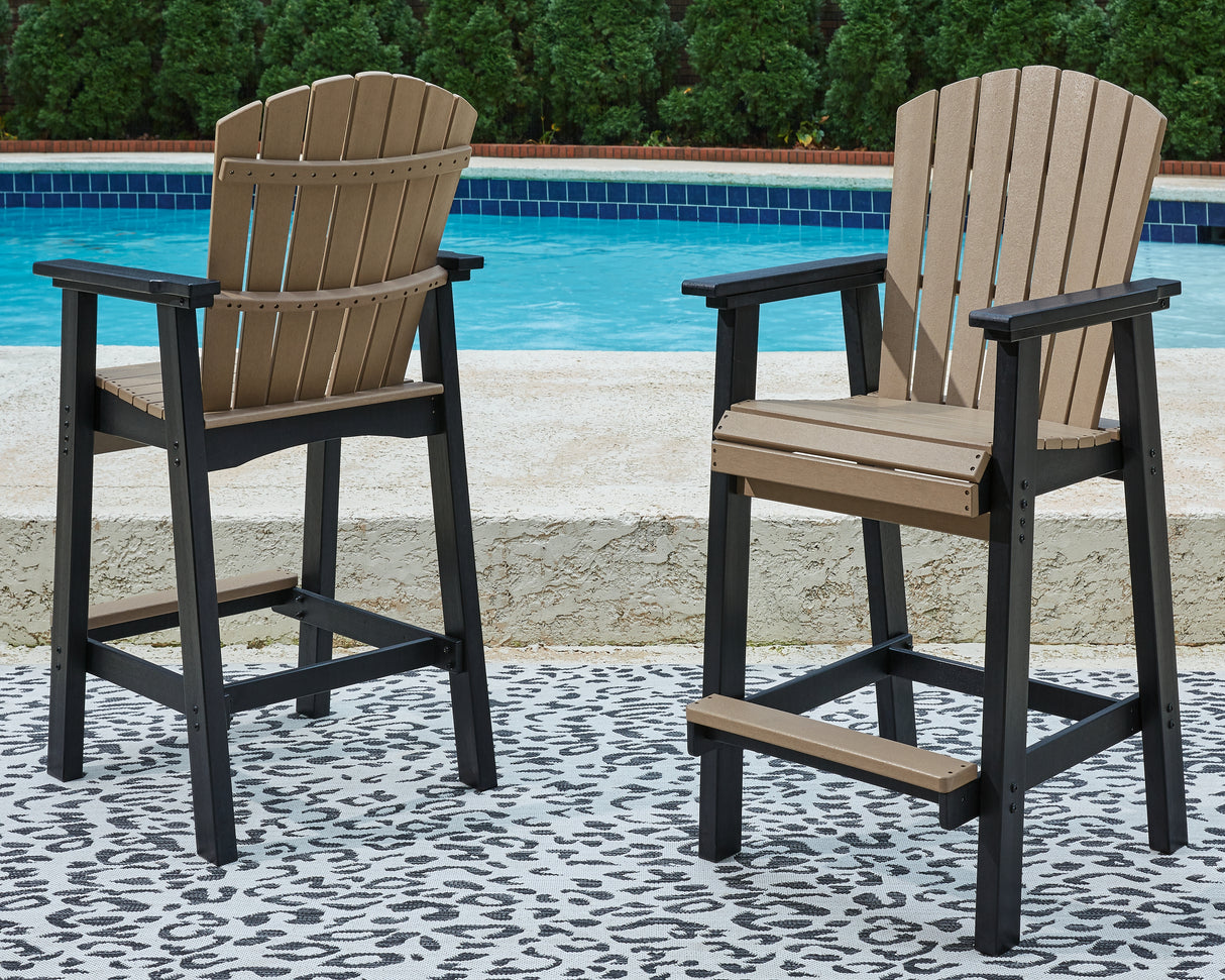 Fairen Black/Driftwood Trail Barstool (Set Of 2)