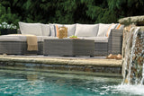 Cherry Gray Point 4-Piece Outdoor Sectional Set