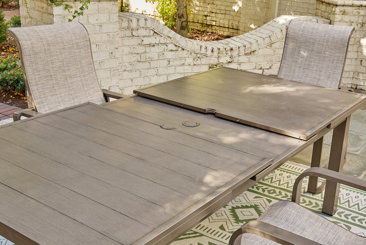 Beach Beige Front Outdoor Dining Table