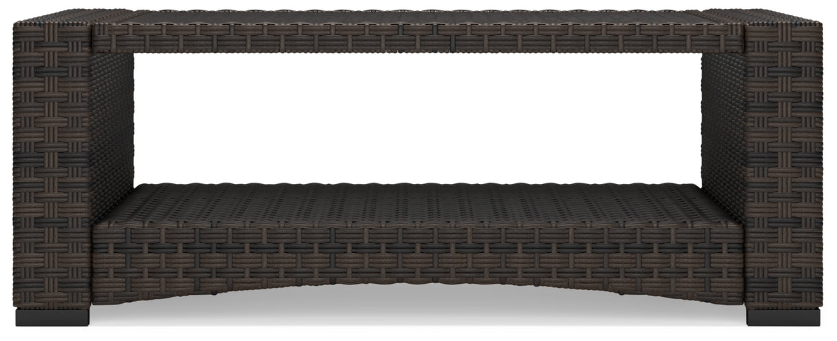 Windglow Brown Outdoor Coffee Table