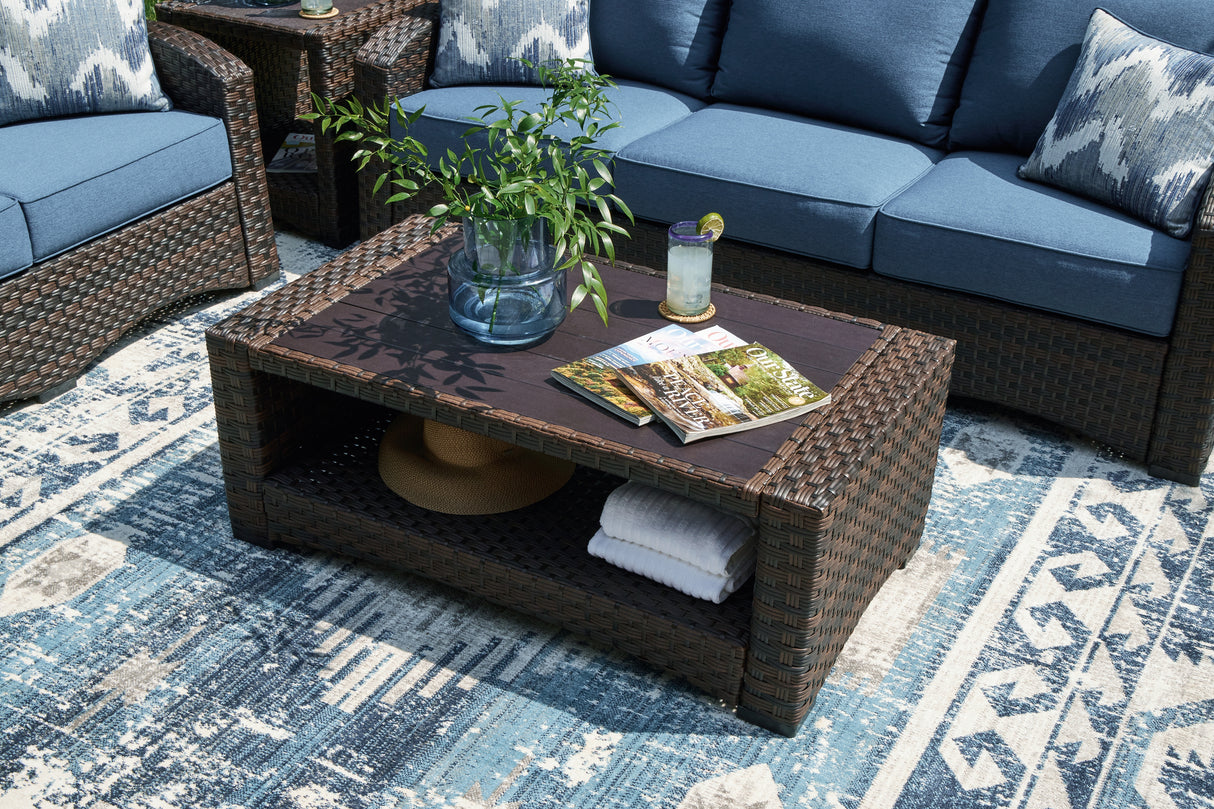 Windglow Brown Outdoor Coffee Table