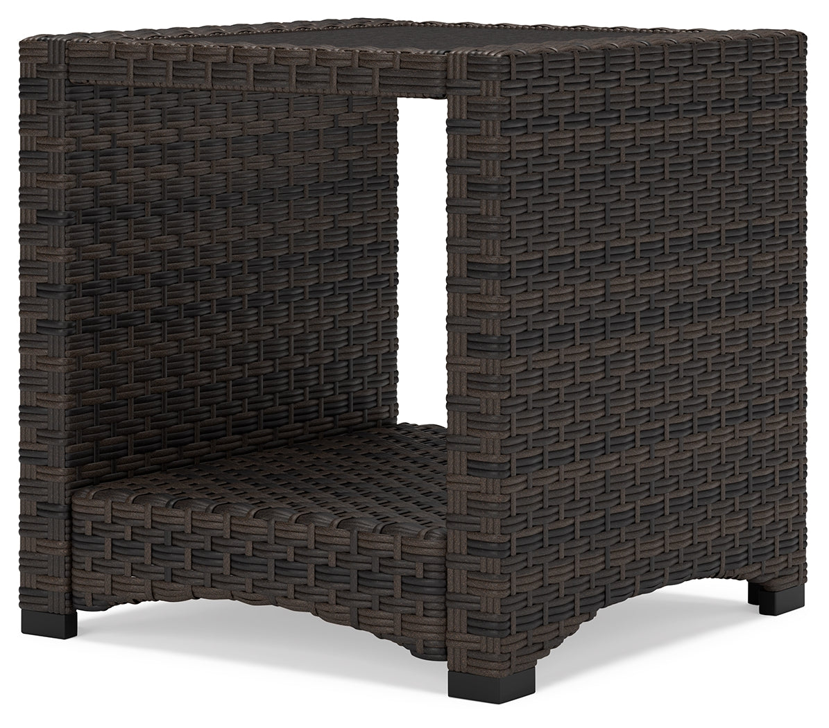 Windglow Brown Outdoor End Table