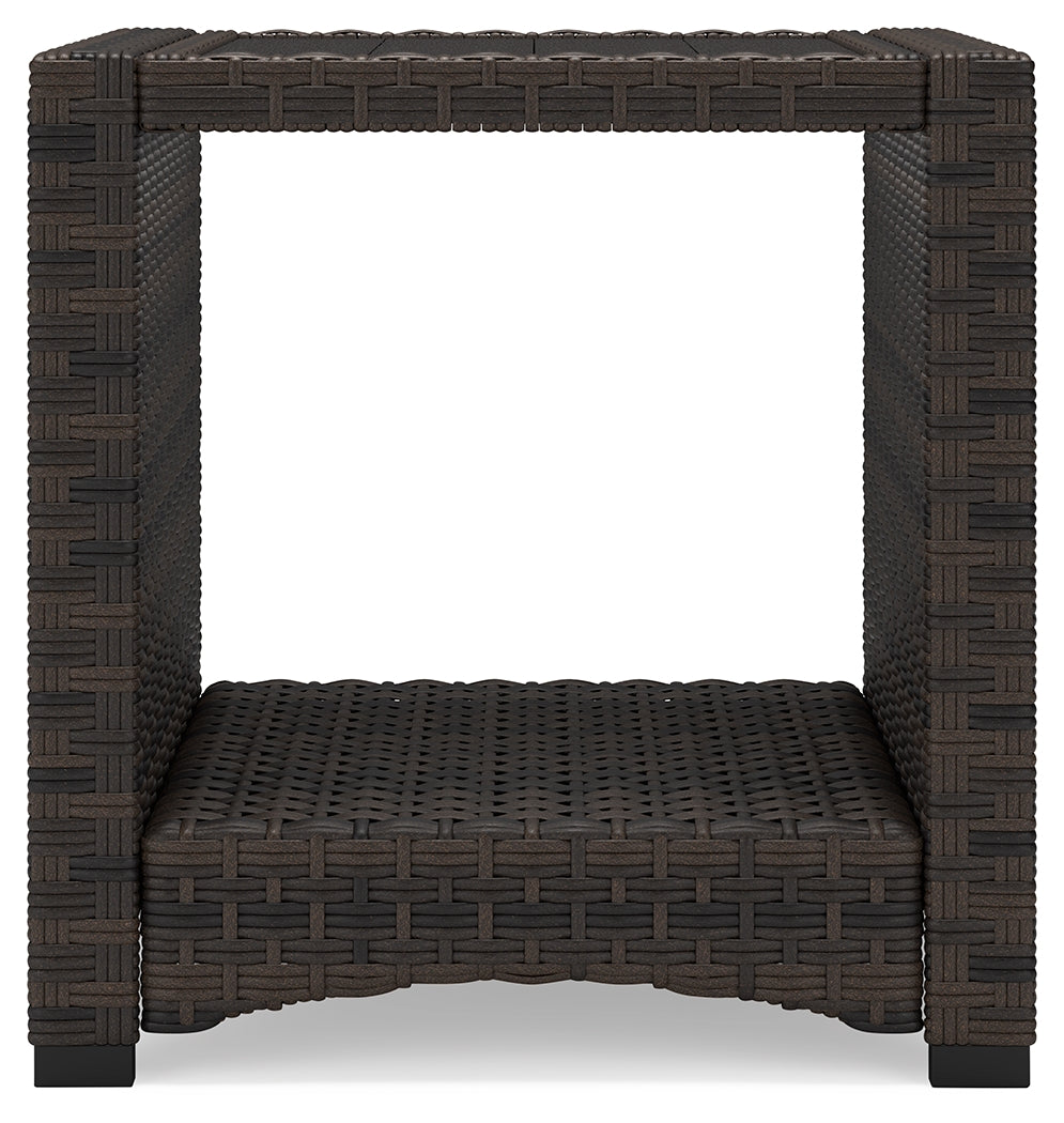 Windglow Brown Outdoor End Table