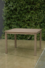 Aria Brown Plains Outdoor Dining Table