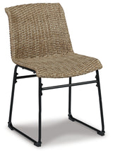 Amaris Brown/Black Outdoor Dining Chair (Set Of 2)