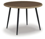 Amaris Brown/Black Outdoor Dining Table