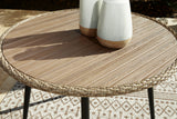 Amaris Brown/Black Outdoor Dining Table