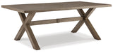 Beach Beige Front Outdoor Dining Table