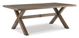 Beach Beige Front Outdoor Dining Table