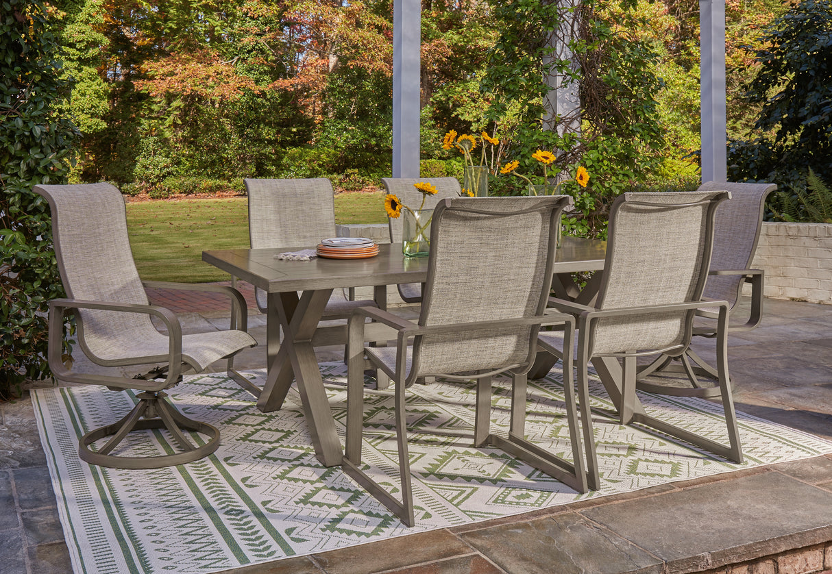 Beach Beige Front Outdoor Dining Table