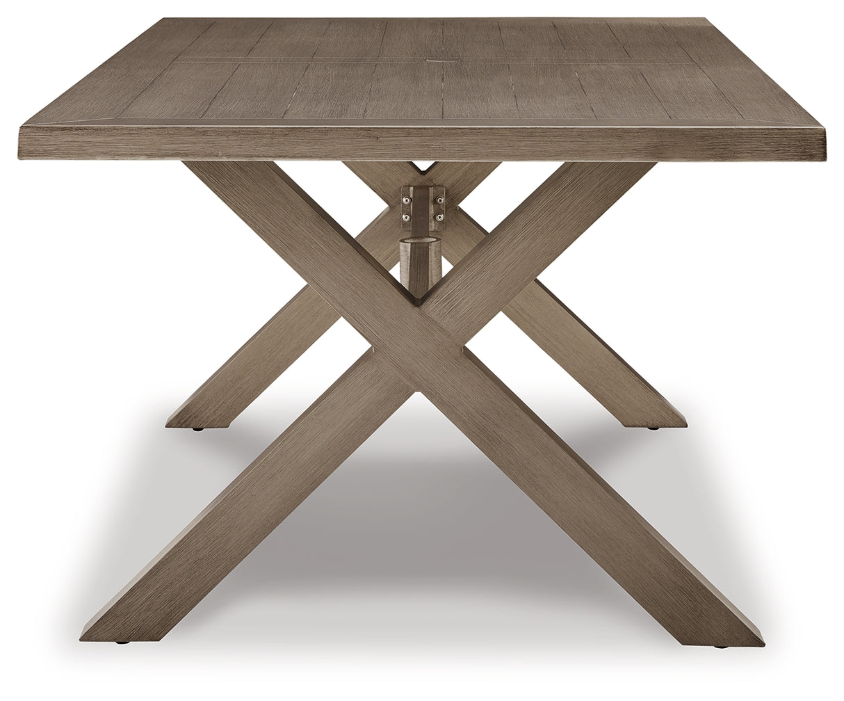 Beach Beige Front Outdoor Dining Table