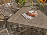 Beach Beige Front Outdoor Dining Table