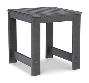 Amora Charcoal Gray Outdoor End Table