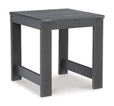 Amora Charcoal Gray Outdoor End Table