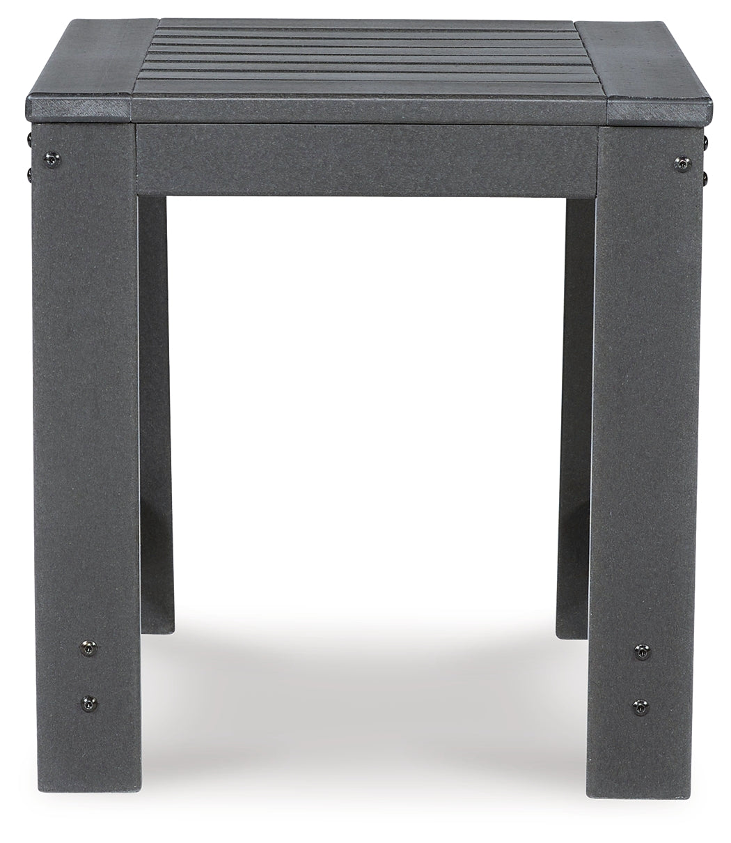 Amora Charcoal Gray Outdoor End Table