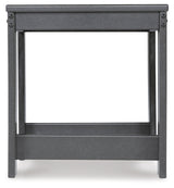 Amora Charcoal Gray Outdoor End Table