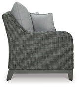 Elite Gray Park Outdoor Loveseat With Cushion