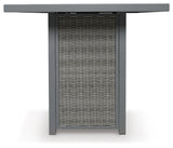 Palazzo Gray Outdoor Bar Table With Fire Pit