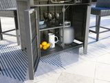 Palazzo Gray Outdoor Bar Table With Fire Pit