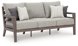 Hillside Gray/Brown Barn Outdoor Sofa With Cushion