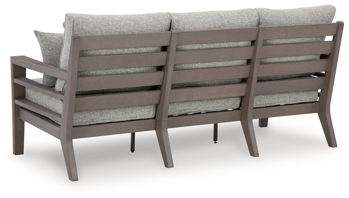 Hillside Gray/Brown Barn Outdoor Sofa With Cushion