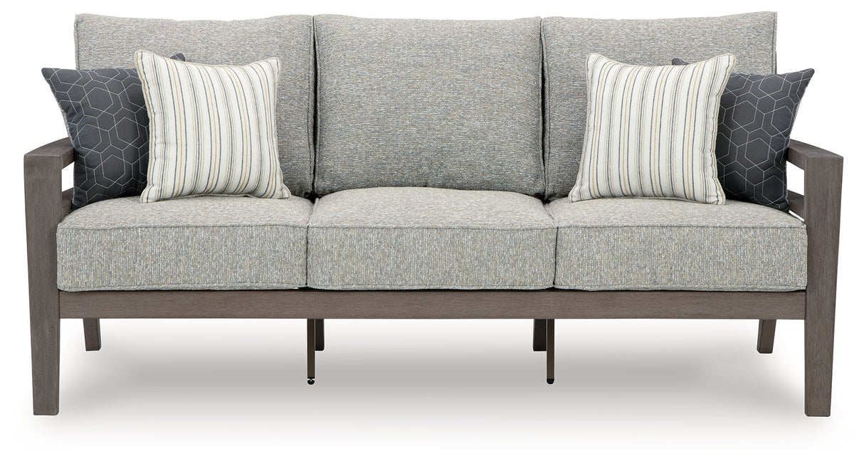 Hillside Gray/Brown Barn Outdoor Sofa With Cushion