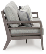 Hillside Gray/Brown Barn Outdoor Sofa With Cushion