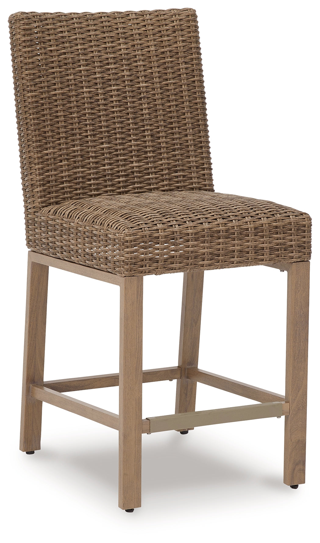 Walton Driftwood Bridge Outdoor Bar Stool (Set Of 2)