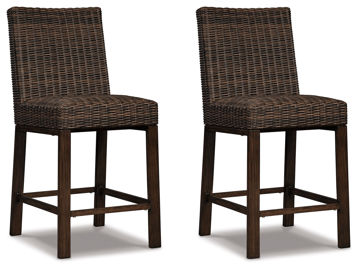 Paradise Medium Brown Trail Bar Stool (Set Of 2)