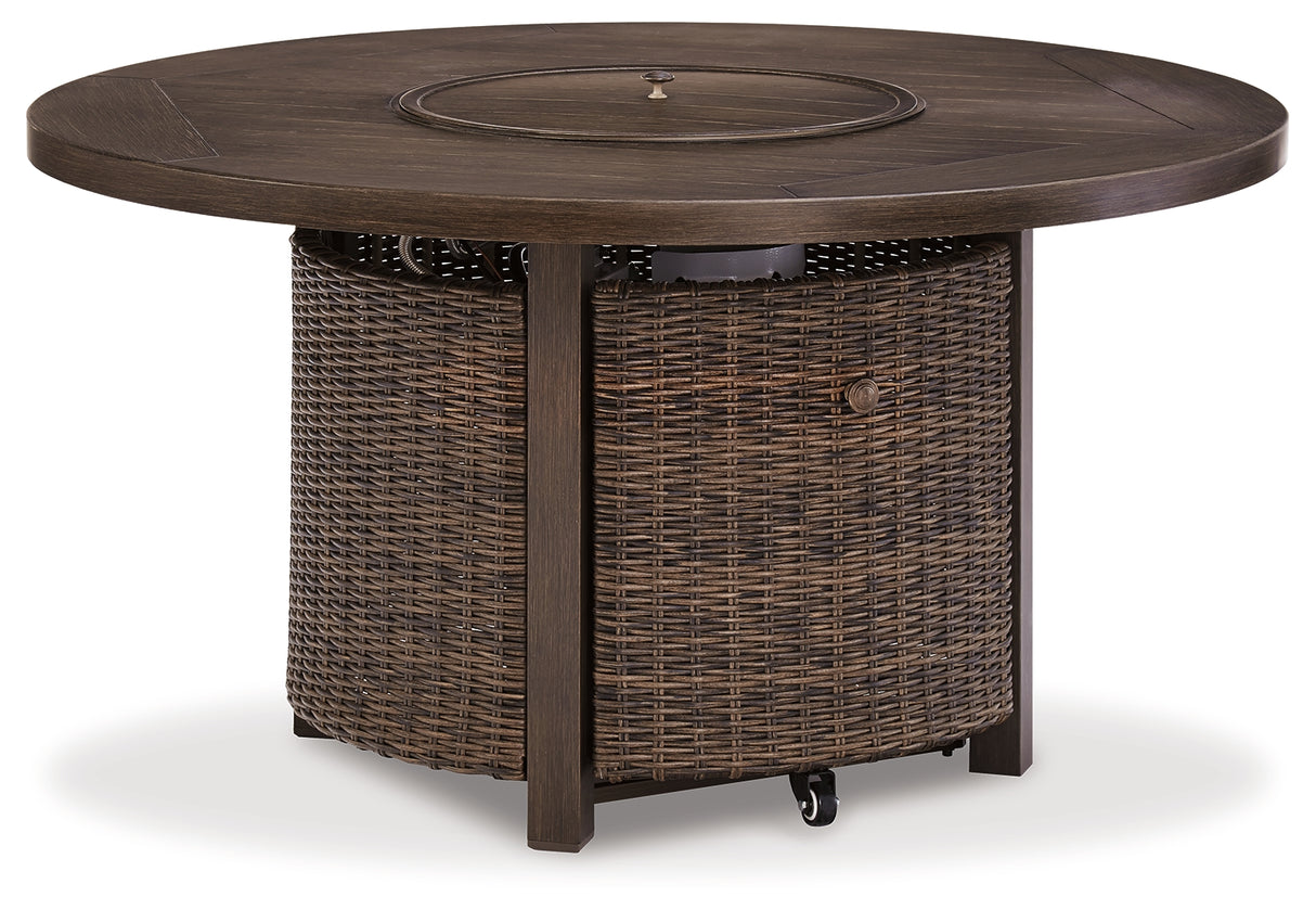 Paradise Medium Brown Trail Fire Pit Table