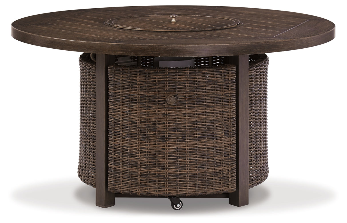 Paradise Medium Brown Trail Fire Pit Table