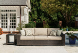 Coastline Brown Bay Outdoor Sofa With Cushion