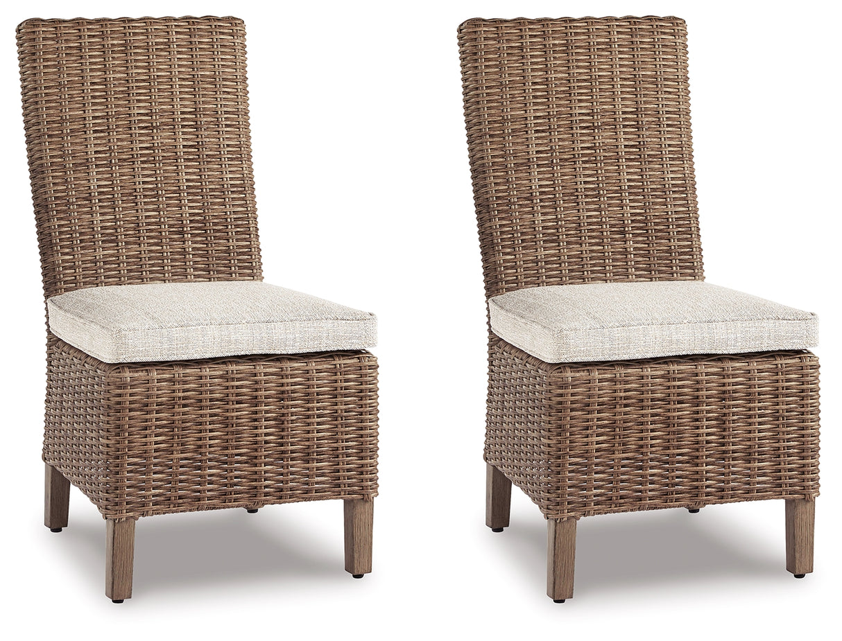 Beachcroft Beige Side Chair With Cushion (Set Of 2)