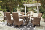 Beachcroft Outdoor Dining Table with 6 Chairs