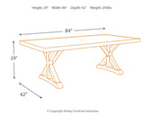 Beachcroft Outdoor Dining Table with 6 Chairs