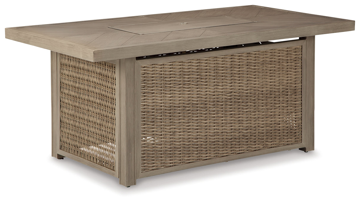 Beachcroft Beige Fire Pit Table