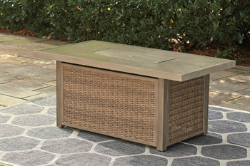 Beachcroft Beige Fire Pit Table