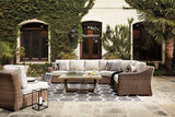 Beachcroft 3-Piece Outdoor Sectional with Coffee Table and 2 End Tables