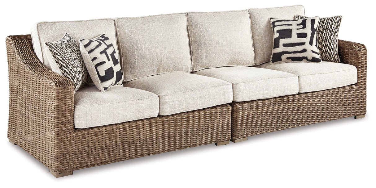 Beachcroft Beige Left-Arm Facing Loveseat/Right-Arm Facing Loveseat