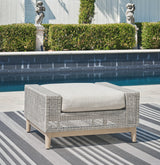 Seton Gray Creek Outdoor Ottoman With Cushion