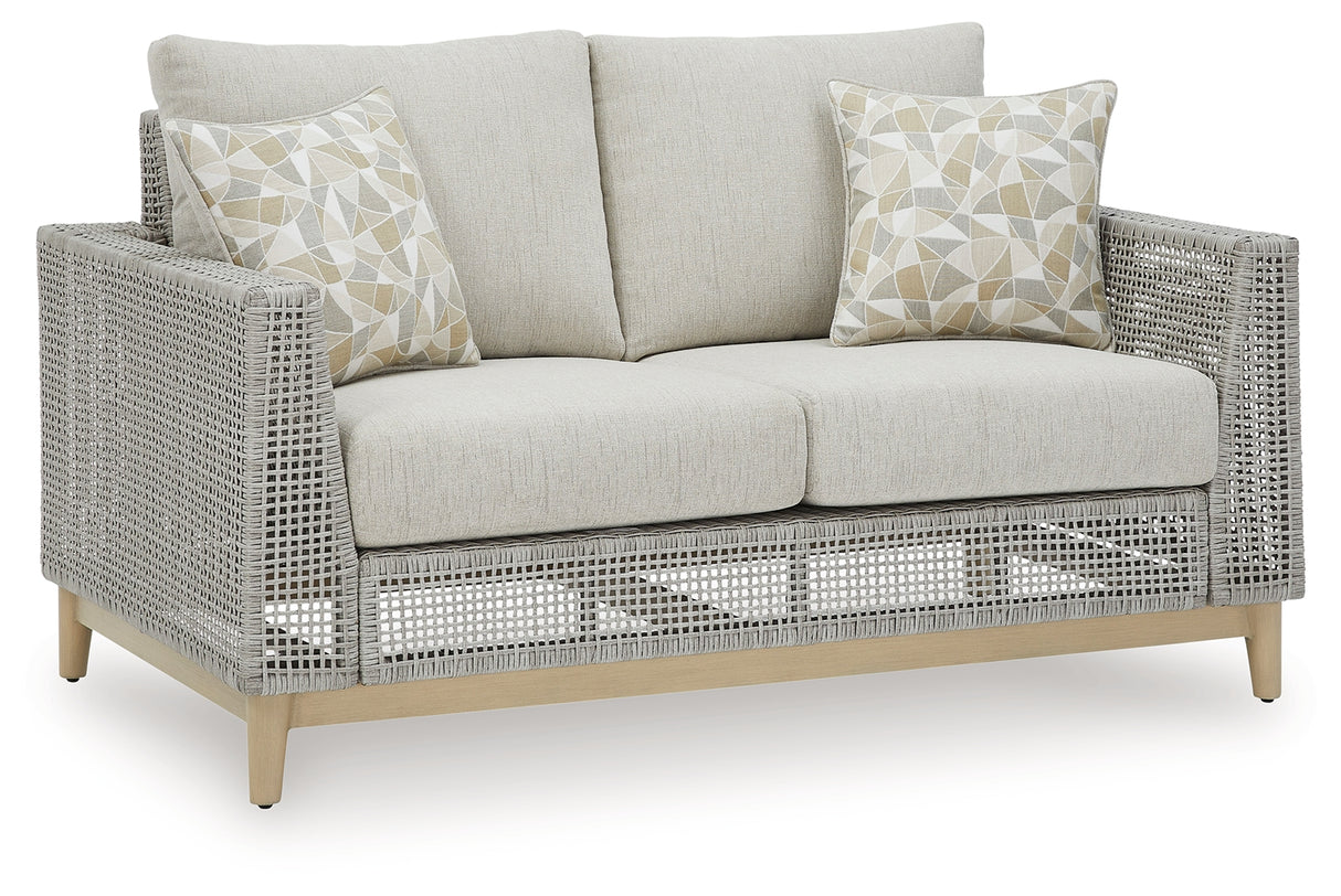 Seton Gray Creek Outdoor Loveseat With Cushion