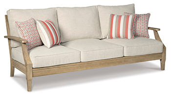 Clare Beige View Sofa With Cushion