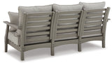 Visola Gray Outdoor Sofa With Cushion