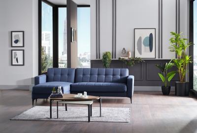 Parker Sectional (Corvet Navy) 3 Pieces