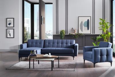 Parker Sectional (Corvet Navy) 3 Pieces