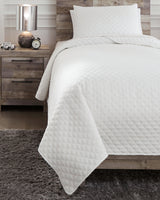 Ryter White Twin Coverlet Set