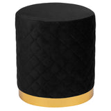 Olivia Quilted Vanity Ottoman