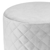 Olivia Quilted Vanity Ottoman